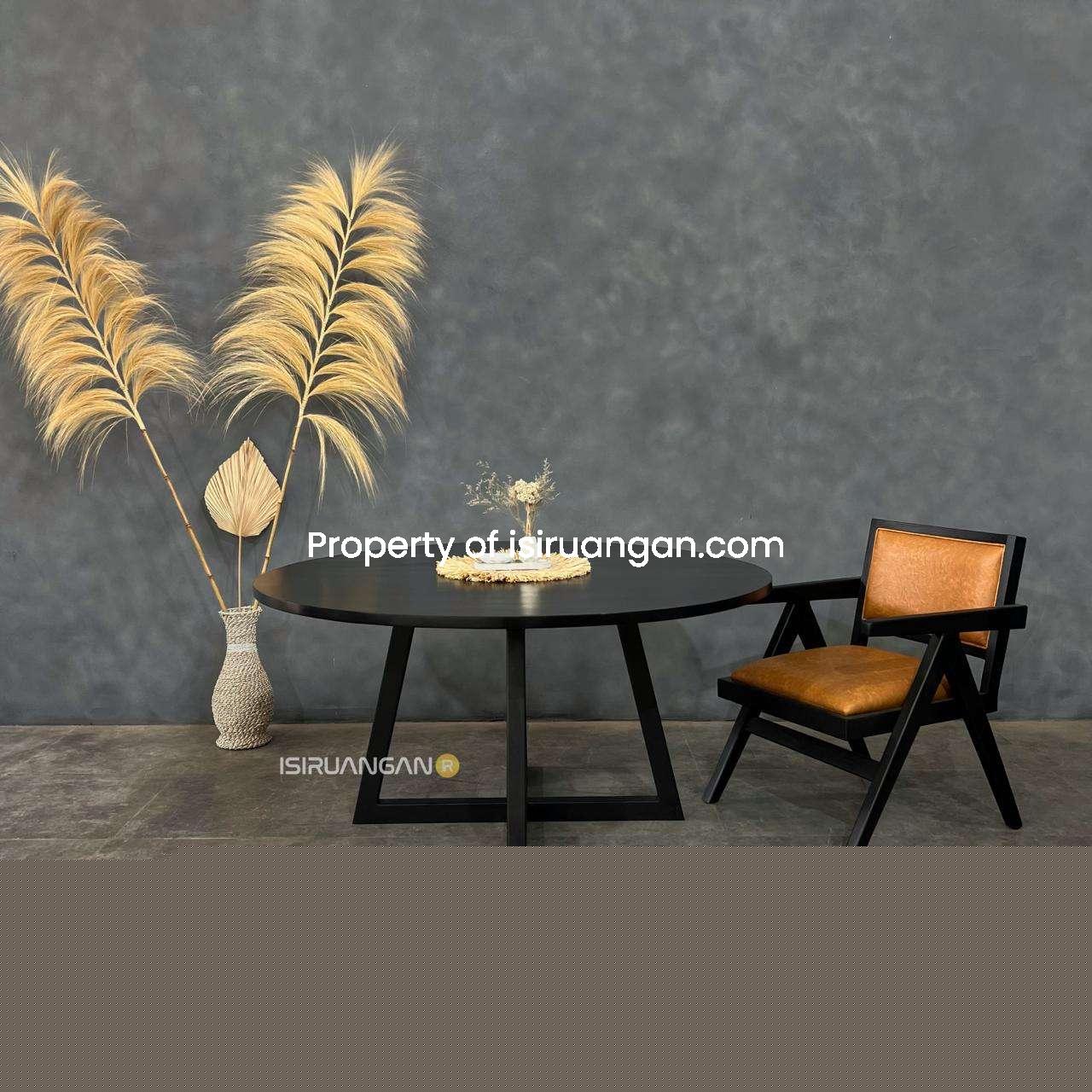 Round Teak dining table