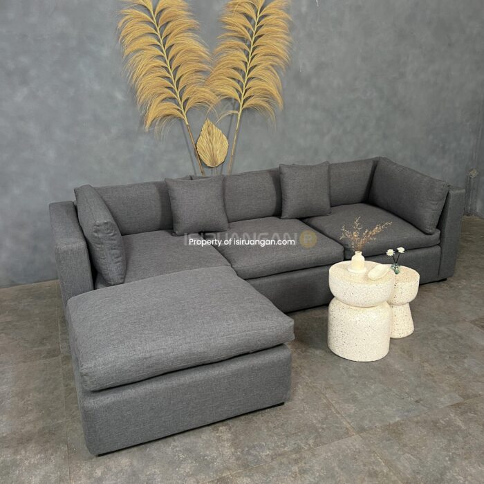 sofa minimalis samona l seater